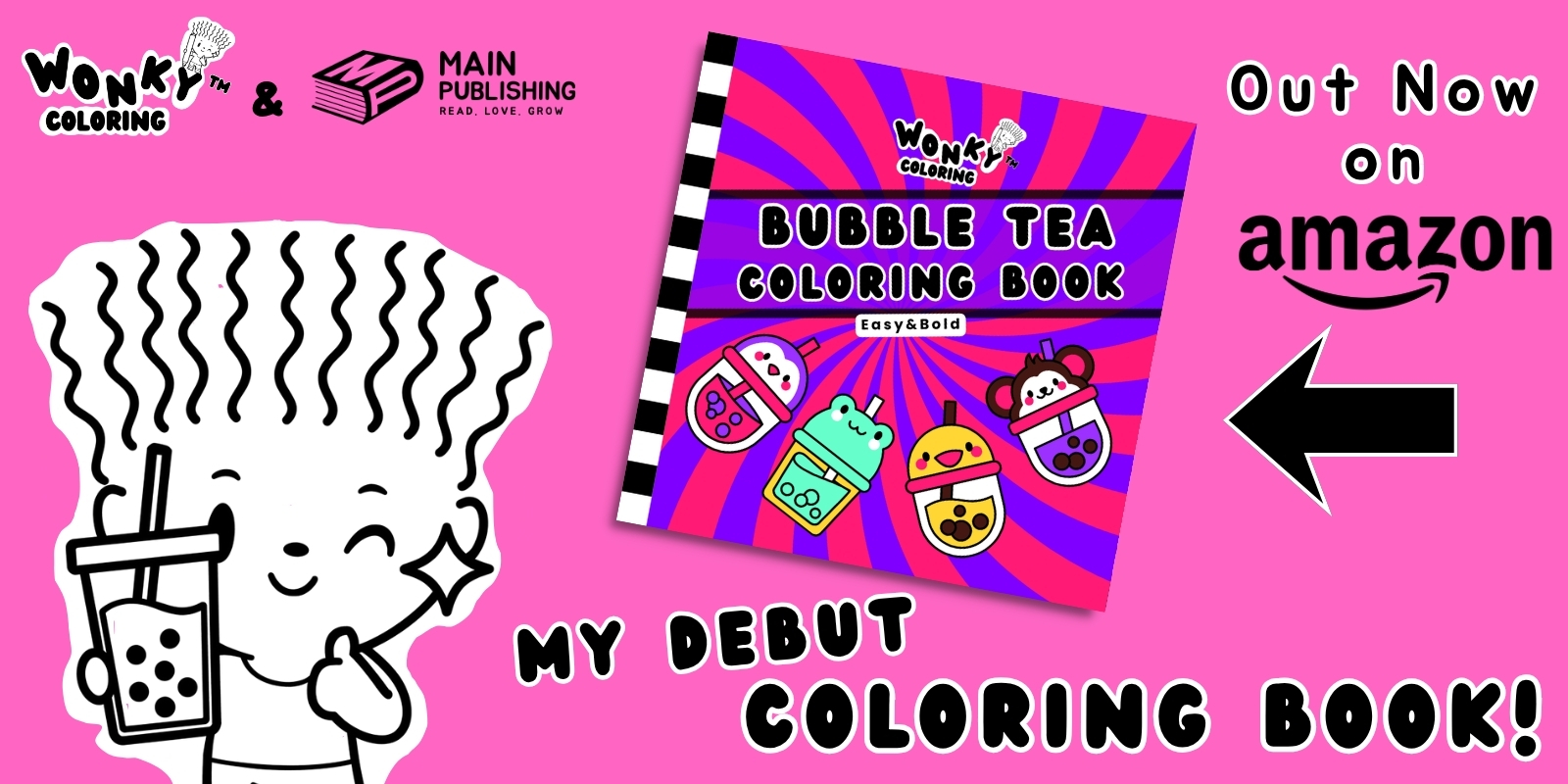 Wonky Coloring Relaxing Mindful Stress Free Coloring Books for Adults Teenagers Kids Easy and Bold perfect gift for everyone christmas thanksgiving