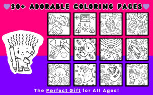 boba drink coloring page for kids teenagers adults