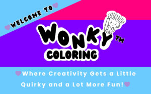 bubble tea coloring book cute kawaii wonky coloring